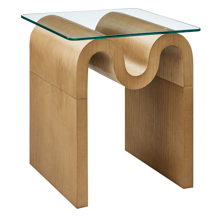 Ondine Glass Top Side Table by Modway