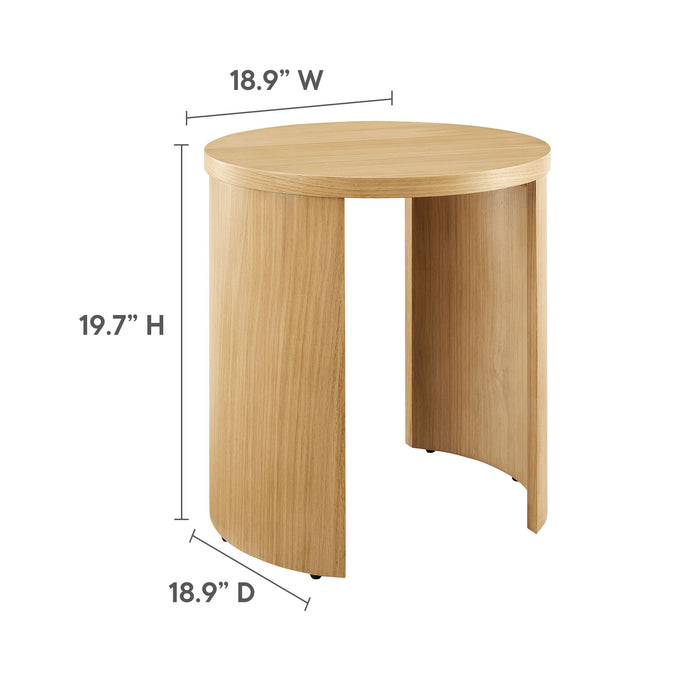 Aspect Round Wood End Table by Modway