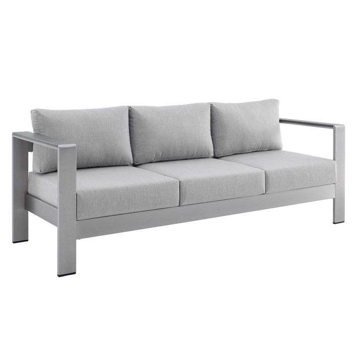 Shore Sunbrella� Fabric Aluminum Outdoor Patio Sofa by Modway