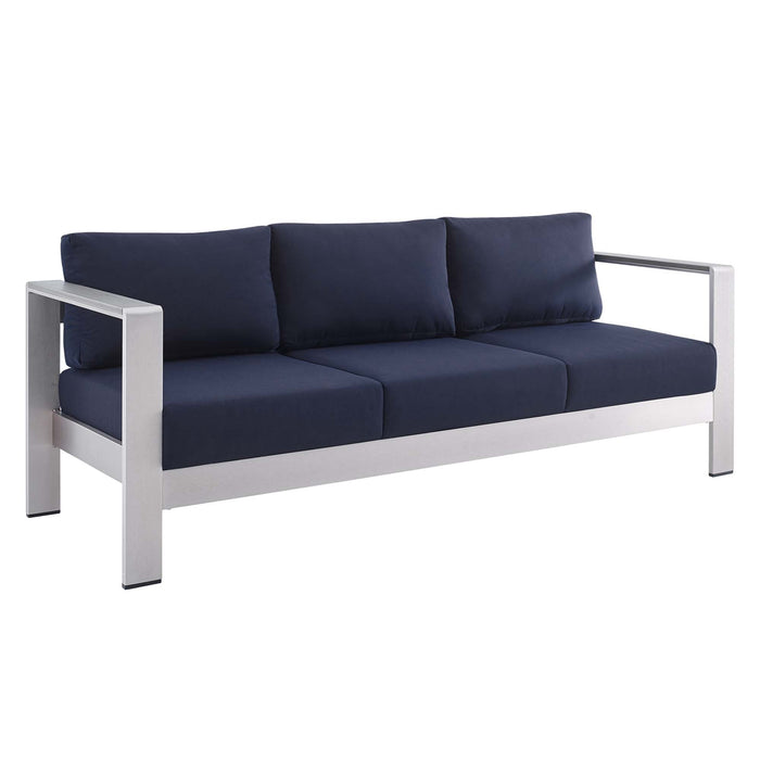 Shore Sunbrella� Fabric Aluminum Outdoor Patio Sofa by Modway