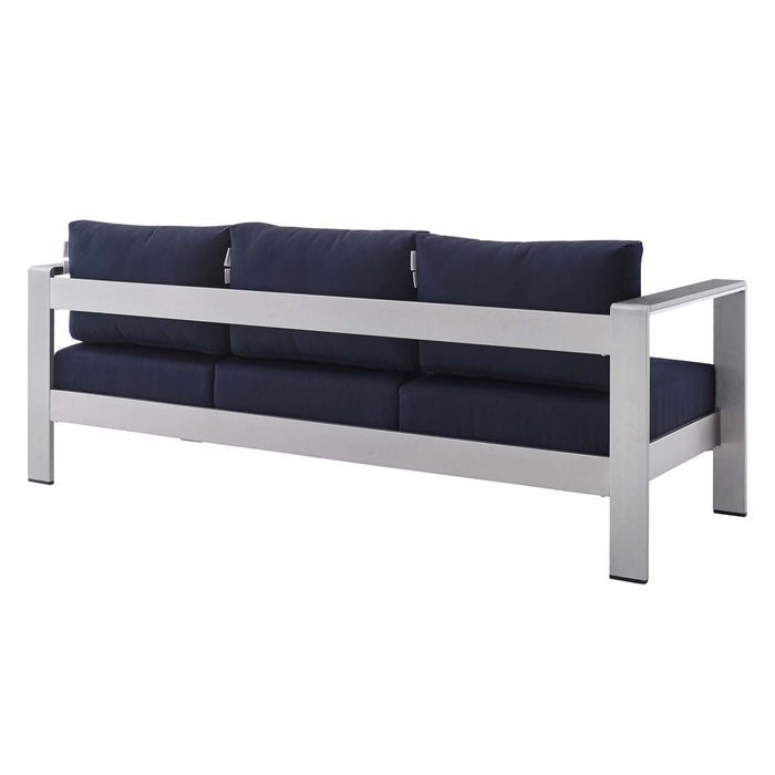 Shore Sunbrella� Fabric Aluminum Outdoor Patio Sofa by Modway