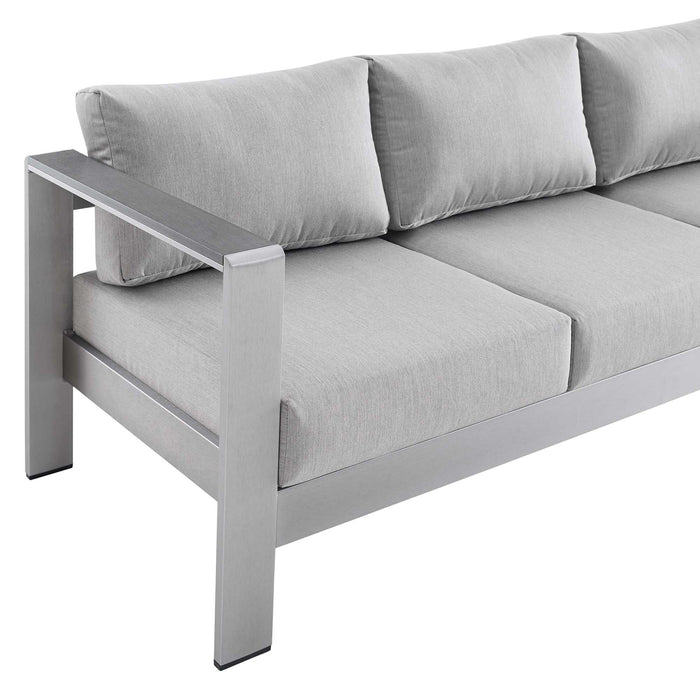 Shore Sunbrella� Fabric Aluminum Outdoor Patio Sofa by Modway