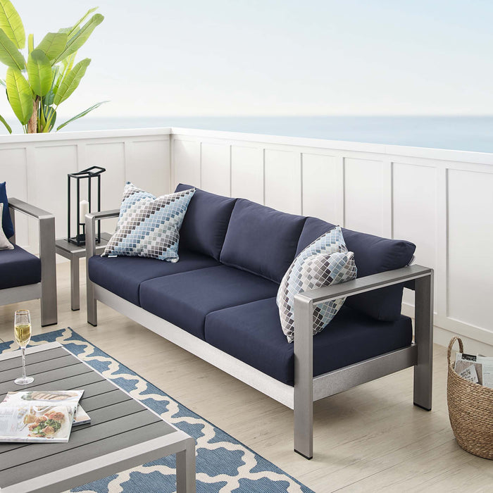 Shore Sunbrella� Fabric Aluminum Outdoor Patio Sofa by Modway