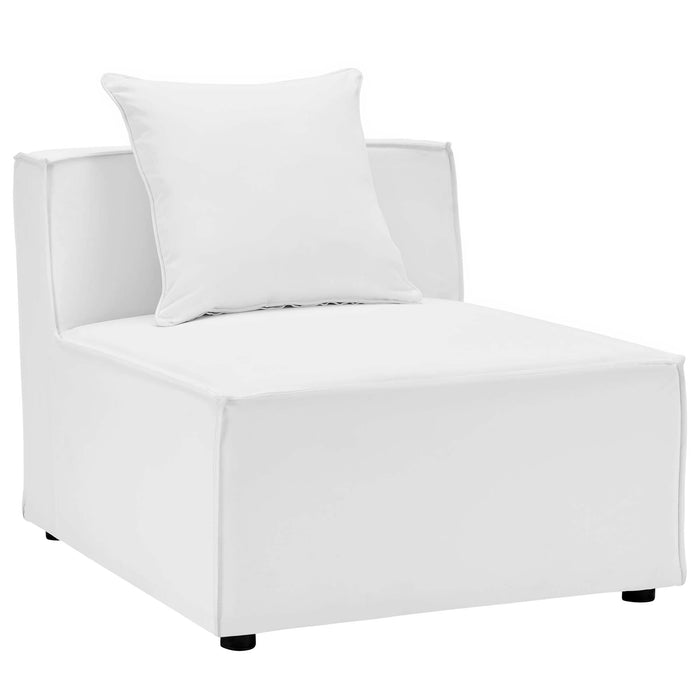 Saybrook 3-Piece Outdoor Patio Upholstered Sectional Sofa by Modway