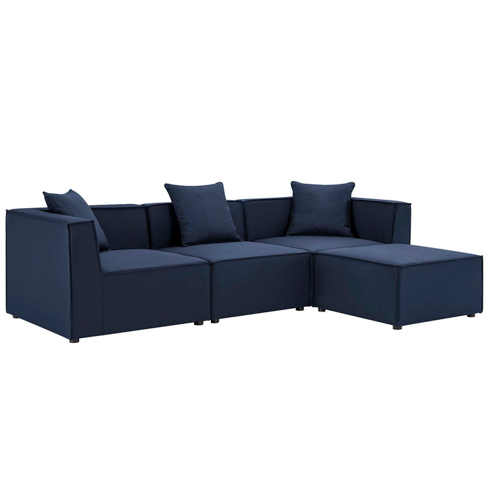 Saybrook 4-Piece Outdoor Patio Upholstered Sectional Sofa by Modway