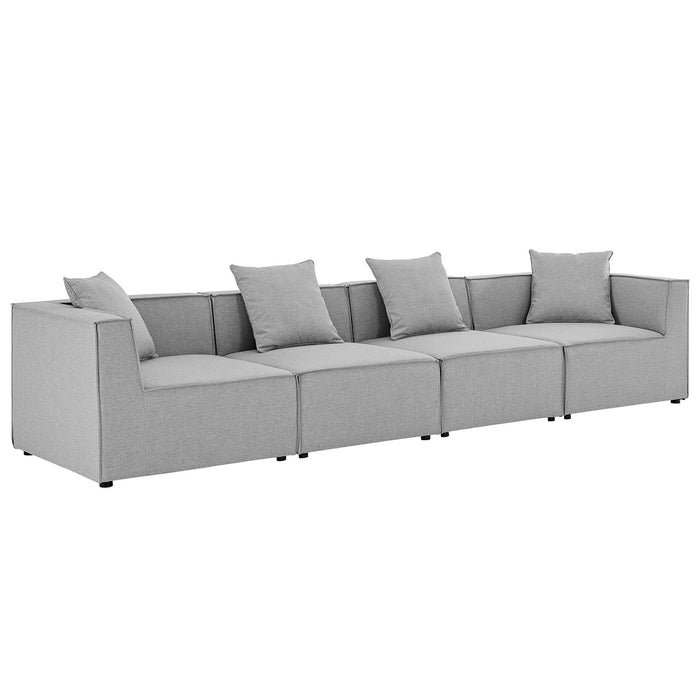 Saybrook 4-Piece Outdoor Patio Upholstered Sectional Sofa by Modway