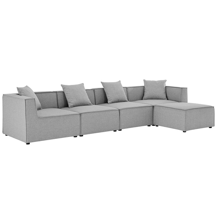 Saybrook 5-Piece Outdoor Patio Upholstered Sectional Sofa by Modway