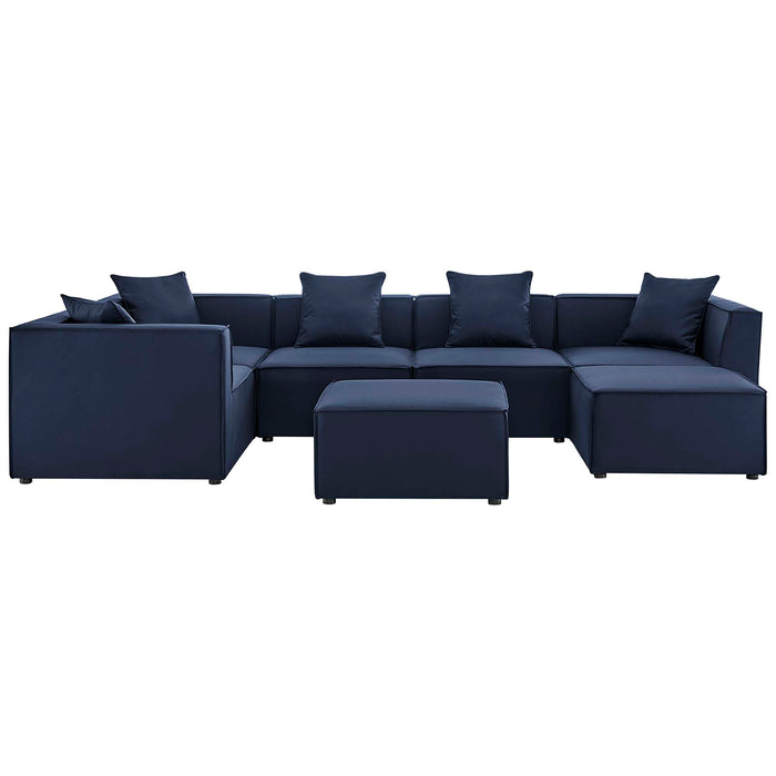 Saybrook 7-Piece Outdoor Patio Upholstered Sectional Sofa by Modway