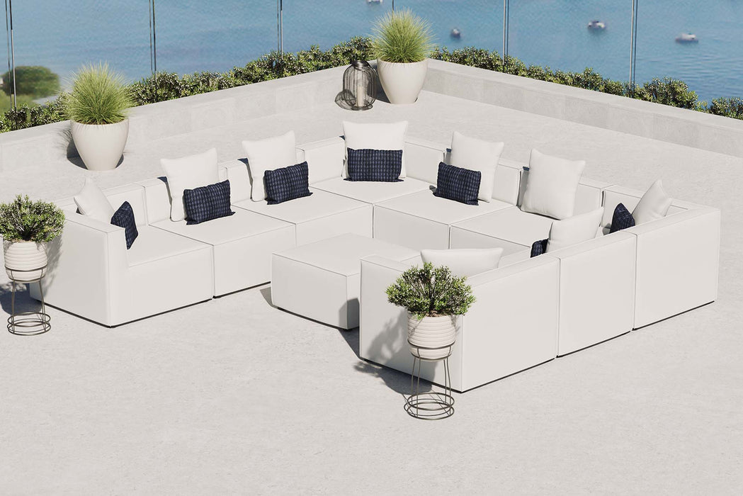 Saybrook 10-Piece Outdoor Patio Upholstered Sectional Sofa by Modway