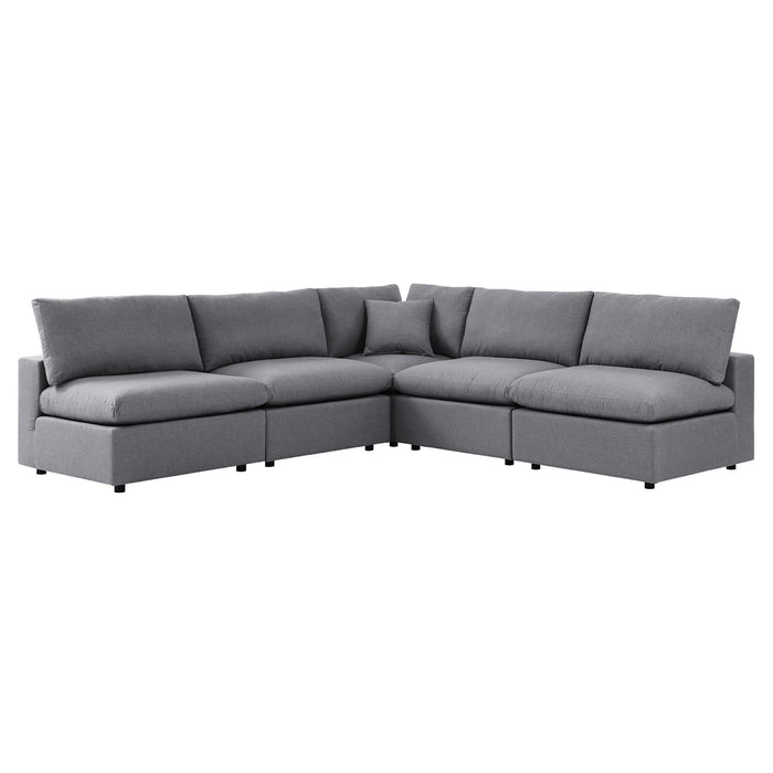 Commix 5-Piece Sunbrella� Outdoor Patio Sectional Sofa by Modway