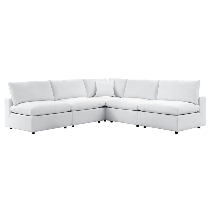 Commix 5-Piece Sunbrella� Outdoor Patio Sectional Sofa by Modway