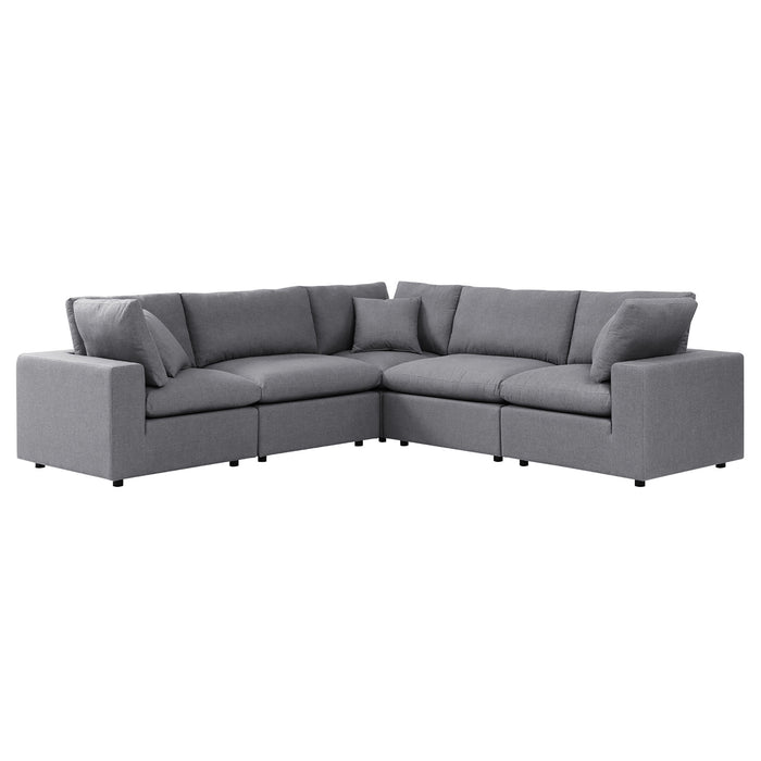 Commix 5-Piece Sunbrella� Outdoor Patio Sectional Sofa by Modway