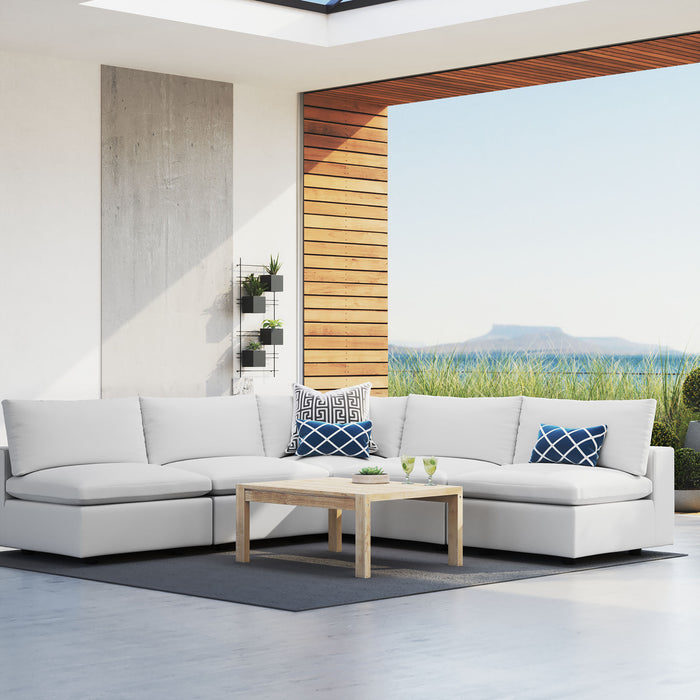 Commix 5-Piece Sunbrella� Outdoor Patio Sectional Sofa by Modway