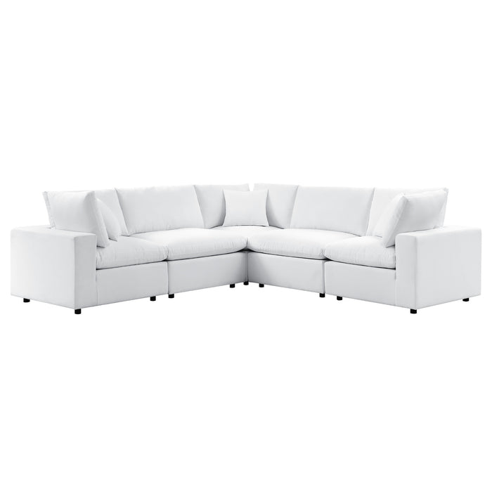 Commix 5-Piece Sunbrella� Outdoor Patio Sectional Sofa by Modway