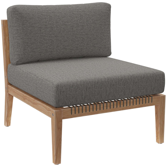 Clearwater Outdoor Patio Teak Wood Sofa by Modway