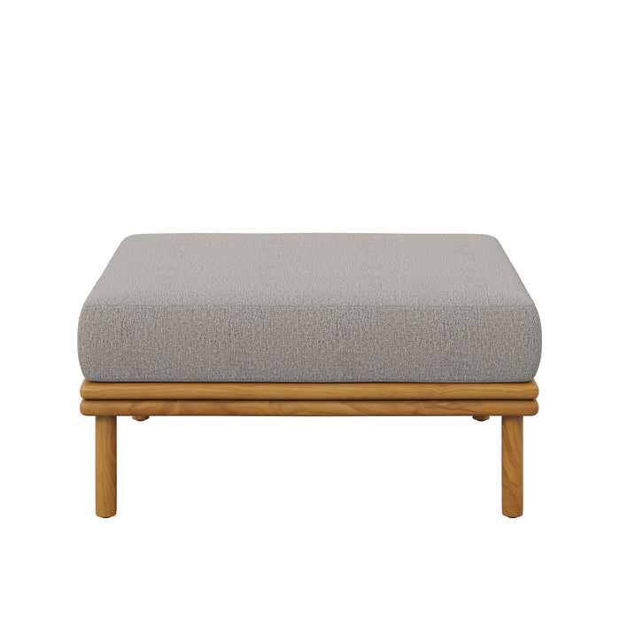 Wren Outdoor Patio Teak Wood Ottoman by Modway