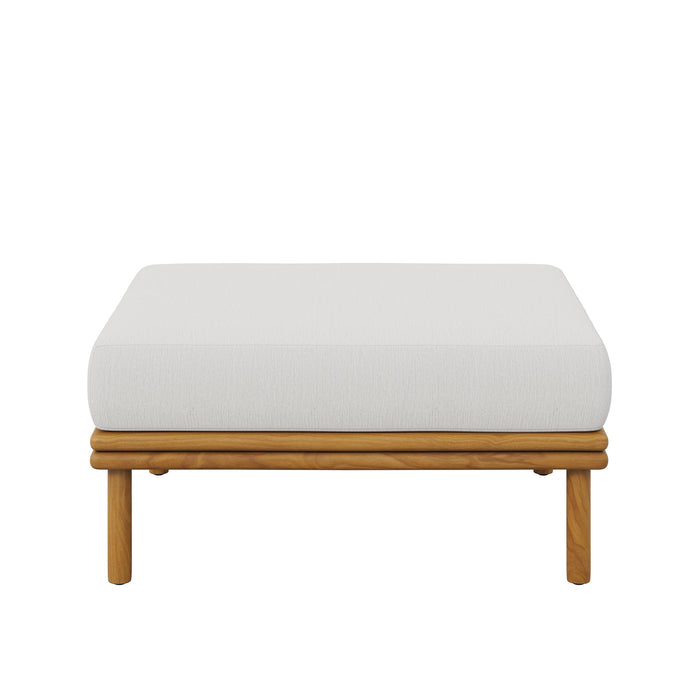 Wren Outdoor Patio Teak Wood Ottoman by Modway