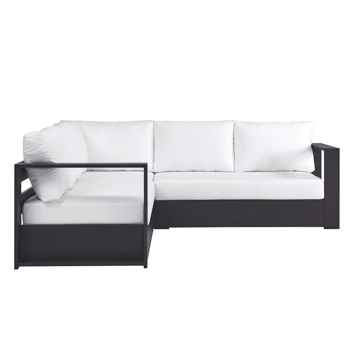 Tahoe 3-Piece Outdoor Patio Powder-Coated Aluminum Sectional Sofa Set by Modway