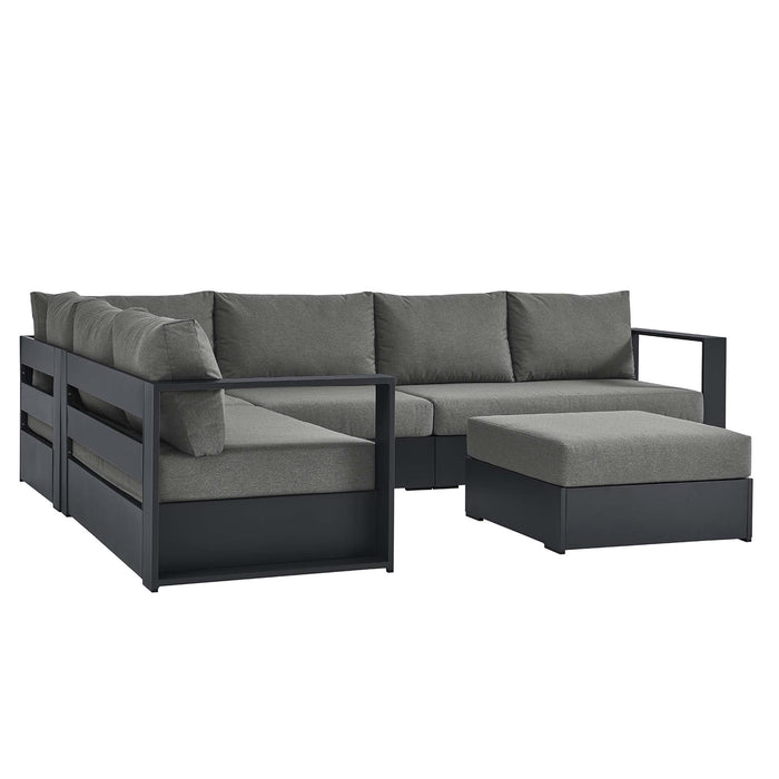 Tahoe 5-Piece Outdoor Patio Powder-Coated Aluminum Sectional Sofa Set by Modway