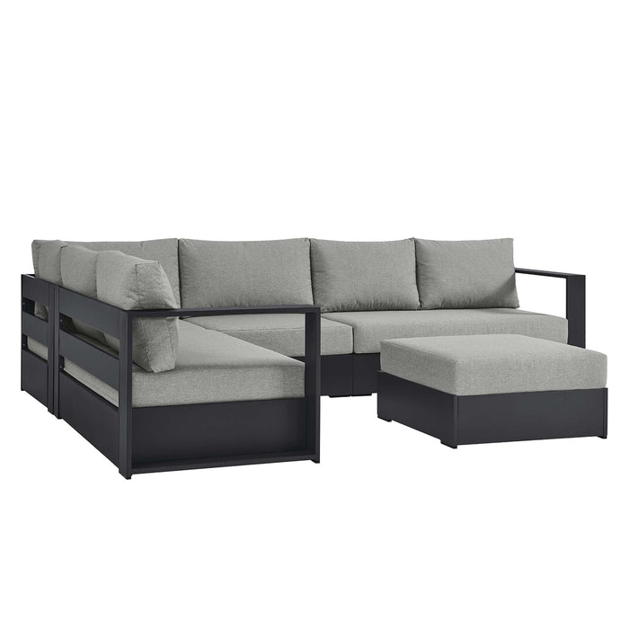 Tahoe 5-Piece Outdoor Patio Powder-Coated Aluminum Sectional Sofa Set by Modway