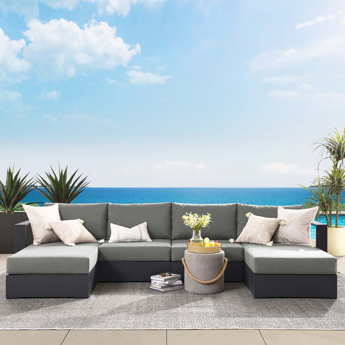 Tahoe 4-Piece Outdoor Patio Powder-Coated Aluminum Sectional Sofa Set by Modway