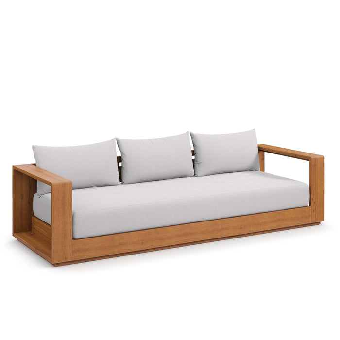 Tahoe Outdoor Patio Acacia Wood Sofa by Modway