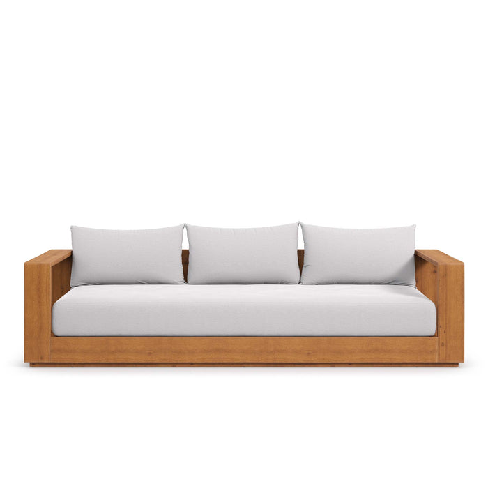 Tahoe Outdoor Patio Acacia Wood Sofa by Modway