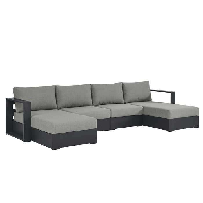 Tahoe 4-Piece Outdoor Patio Powder-Coated Aluminum Sectional Sofa Set by Modway