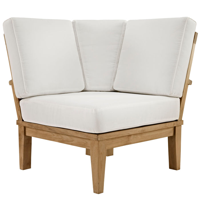 Marina Outdoor Patio Teak Corner Sofa by Modway