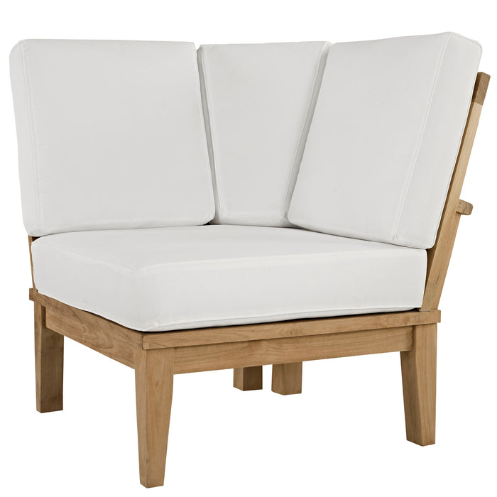 Marina Outdoor Patio Teak Corner Sofa by Modway