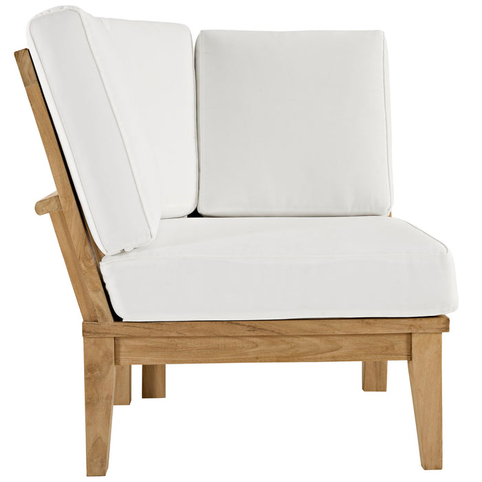 Marina Outdoor Patio Teak Corner Sofa by Modway