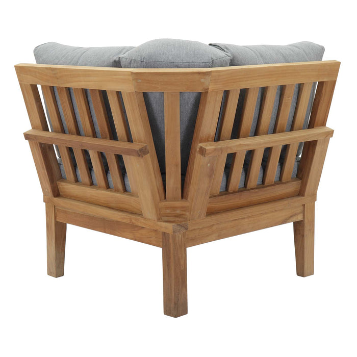 Marina Outdoor Patio Teak Corner Sofa by Modway