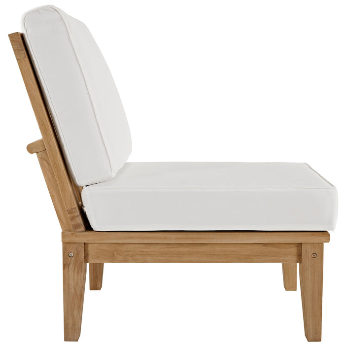 Marina Armless Outdoor Patio Teak Sofa by Modway