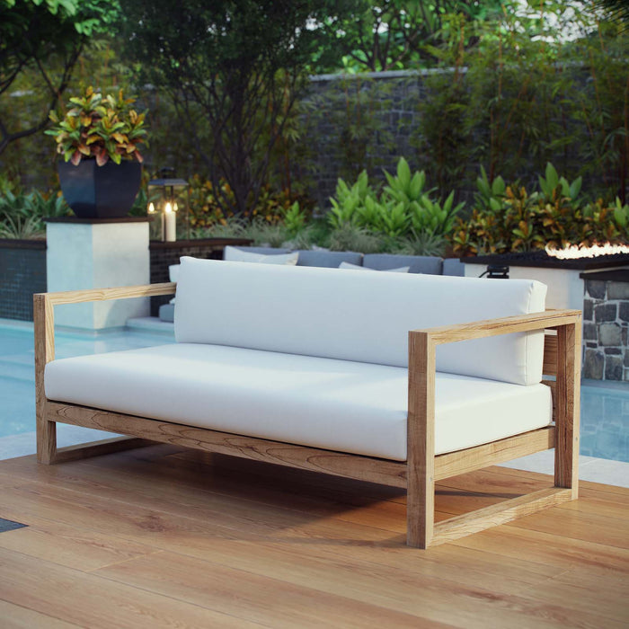 Upland Outdoor Patio Teak Sofa by Modway