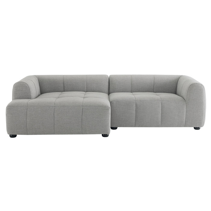 Liana Left-Facing Upholstered Fabric Modular Sofa with Chaise by Modway