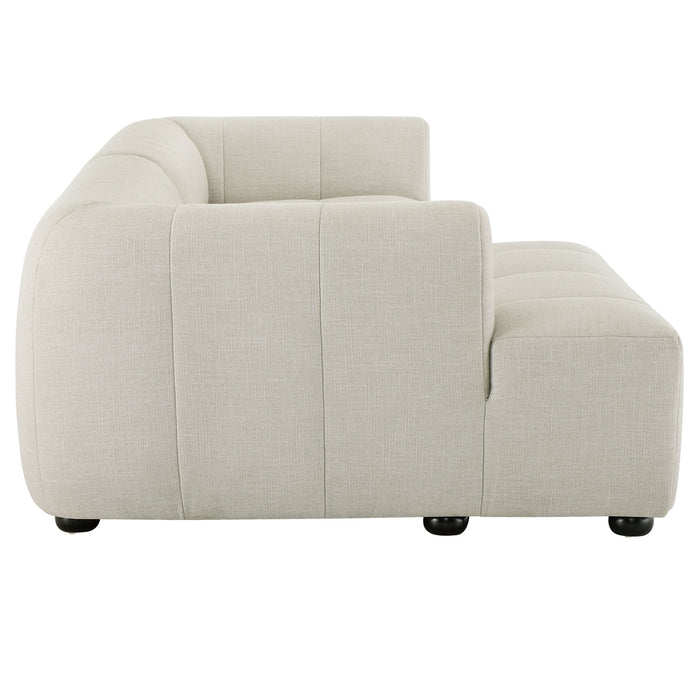 Liana Left-Facing Upholstered Fabric Modular Sofa with Chaise by Modway