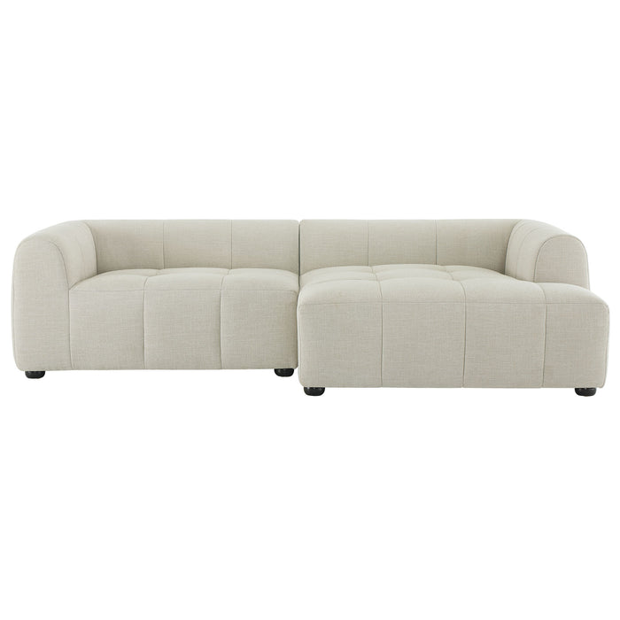 Liana Right-Facing Upholstered Fabric Modular Sofa with Chaise by Modway