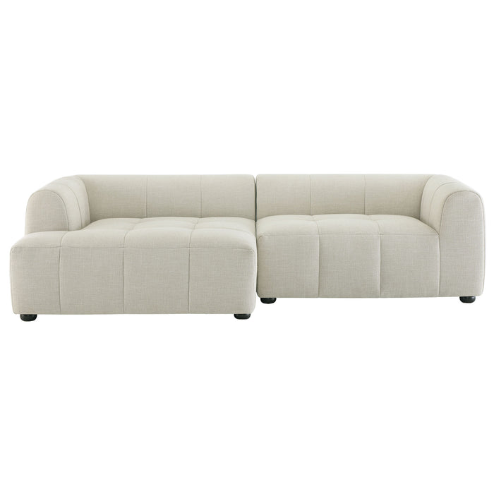 Liana Left-Facing Upholstered Fabric Modular Sofa with Chaise by Modway