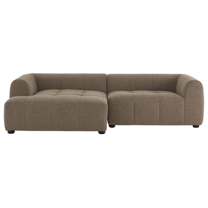 Liana Left-Facing Upholstered Fabric Modular Sofa with Chaise by Modway