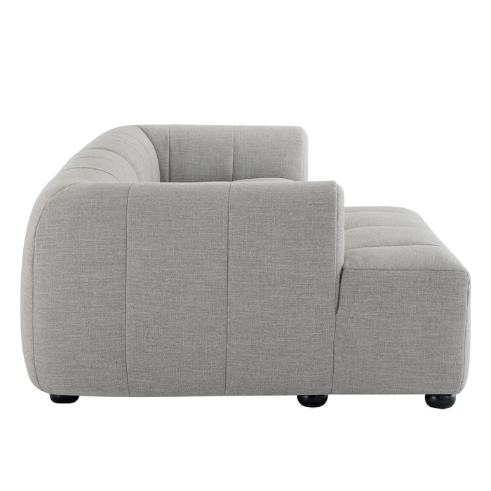 Liana Left-Facing Upholstered Fabric Modular Sofa with Chaise by Modway