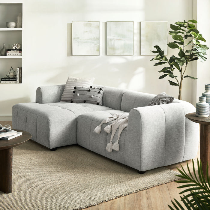 Liana Left-Facing Upholstered Fabric Modular Sofa with Chaise by Modway