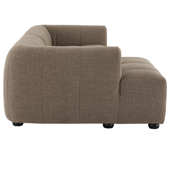 Liana Left-Facing Upholstered Fabric Modular Sofa with Chaise by Modway