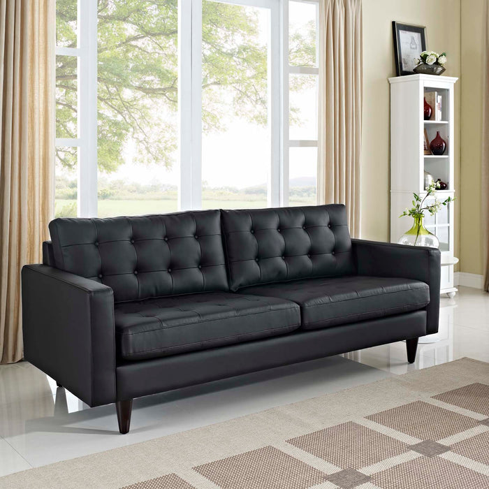 Empress Bonded Leather Sofa by Modway