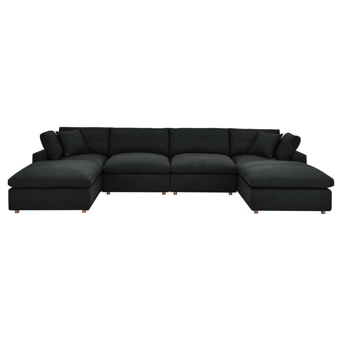 Commix 6-Piece Down Filled Overstuffed Sectional Sofa by Modway