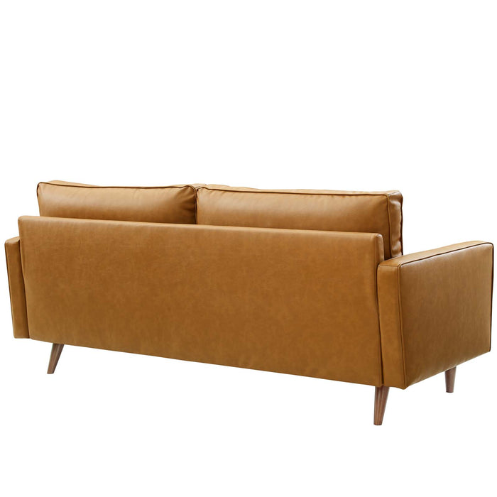 Valour Tufted Vegan Leather Sofa by Modway