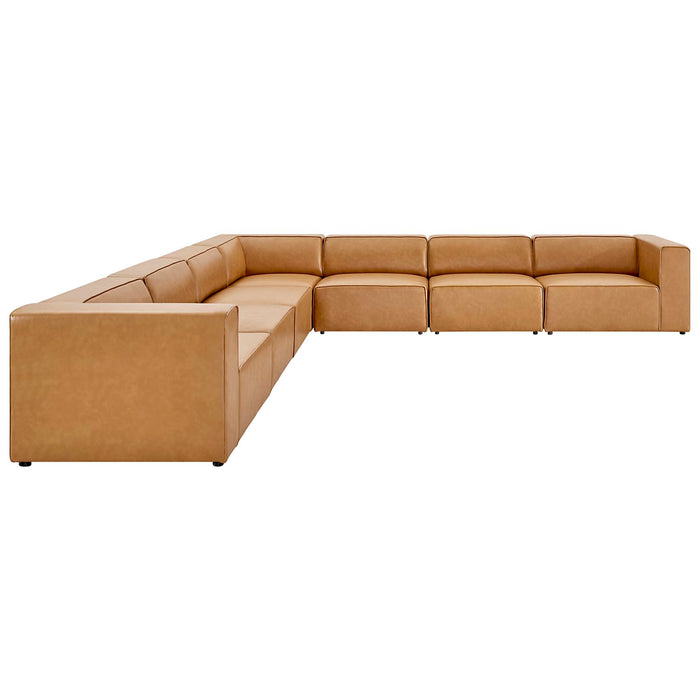 Mingle 7-Piece Vegan Leather Sectional Sofa by Modway