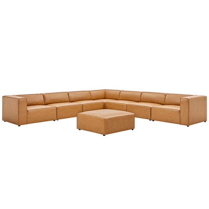 Mingle 8-Piece Vegan Leather Sectional Sofa Set by Modway