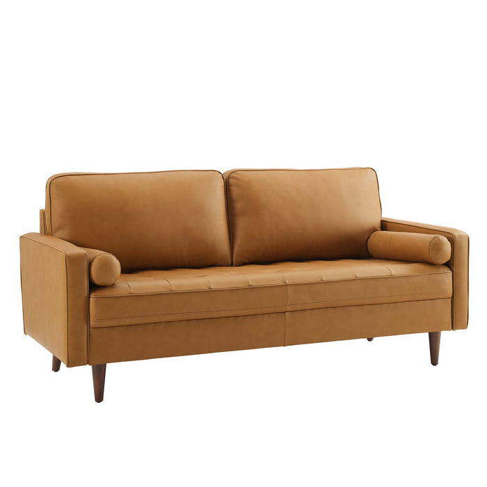 Valour Leather Sofa by Modway