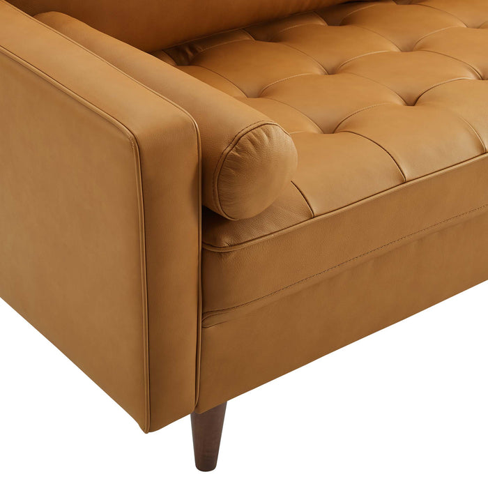 Valour Leather Sofa by Modway