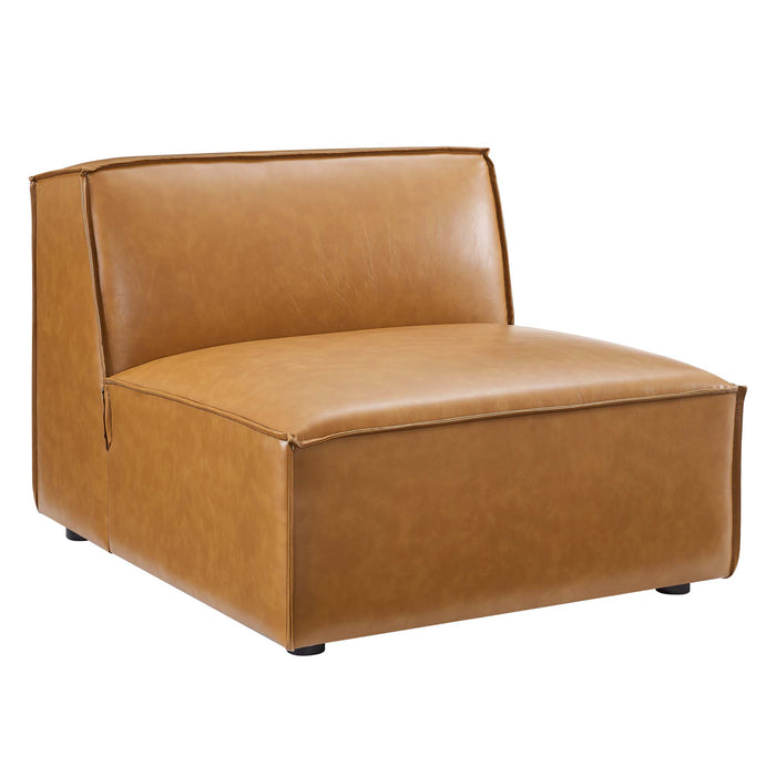 Restore 3-Piece Vegan Leather Sofa by Modway